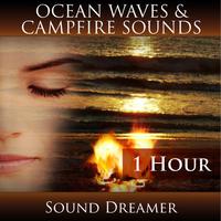 Ocean Waves and Campfire Sounds - 1 Hour