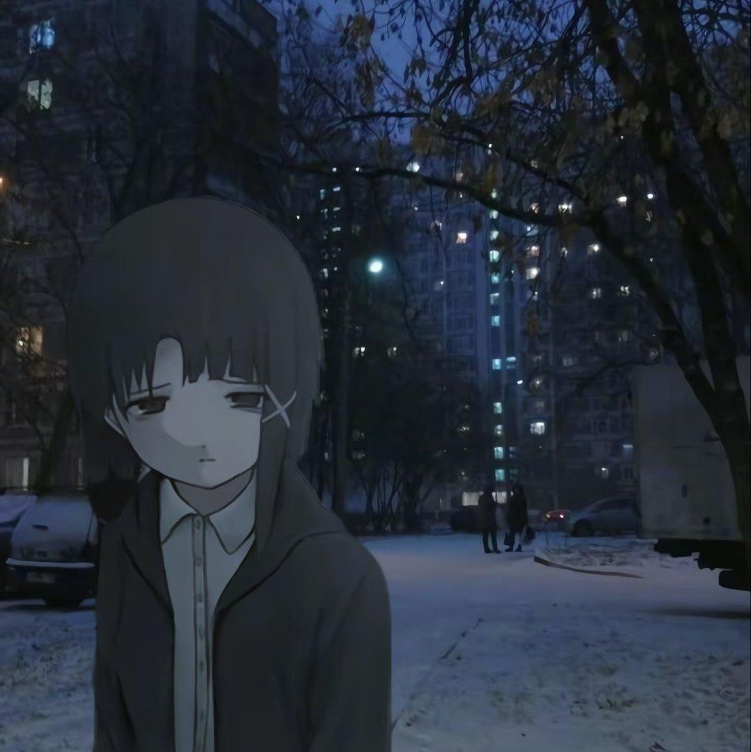 Calm and lonely.夜晚，后朋与悲