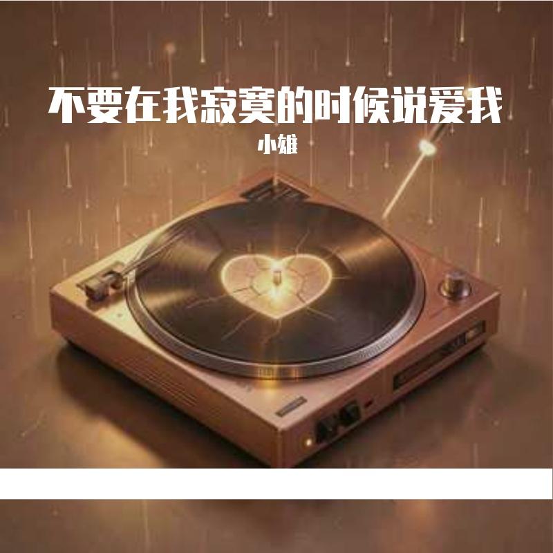 不要在我寂寞的时候说爱我 伴奏 - 小雄封面