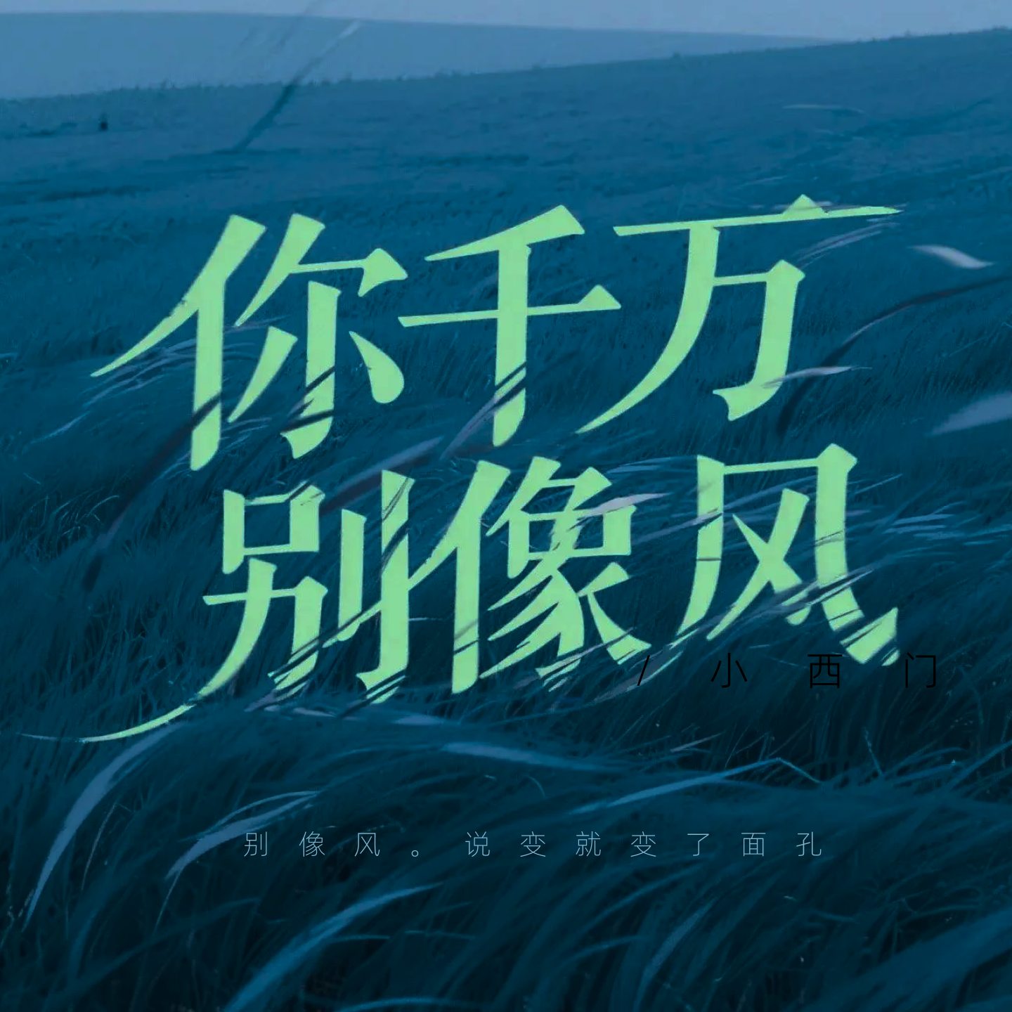 你千万别像风封面