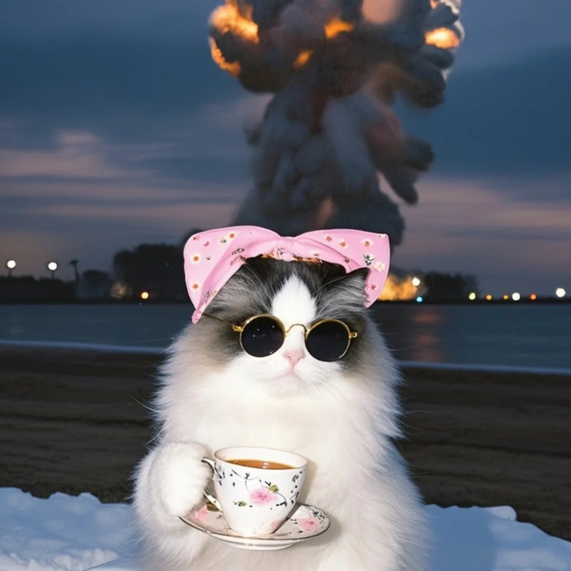 小猫统治世界！哈基米如小霸王压在心头