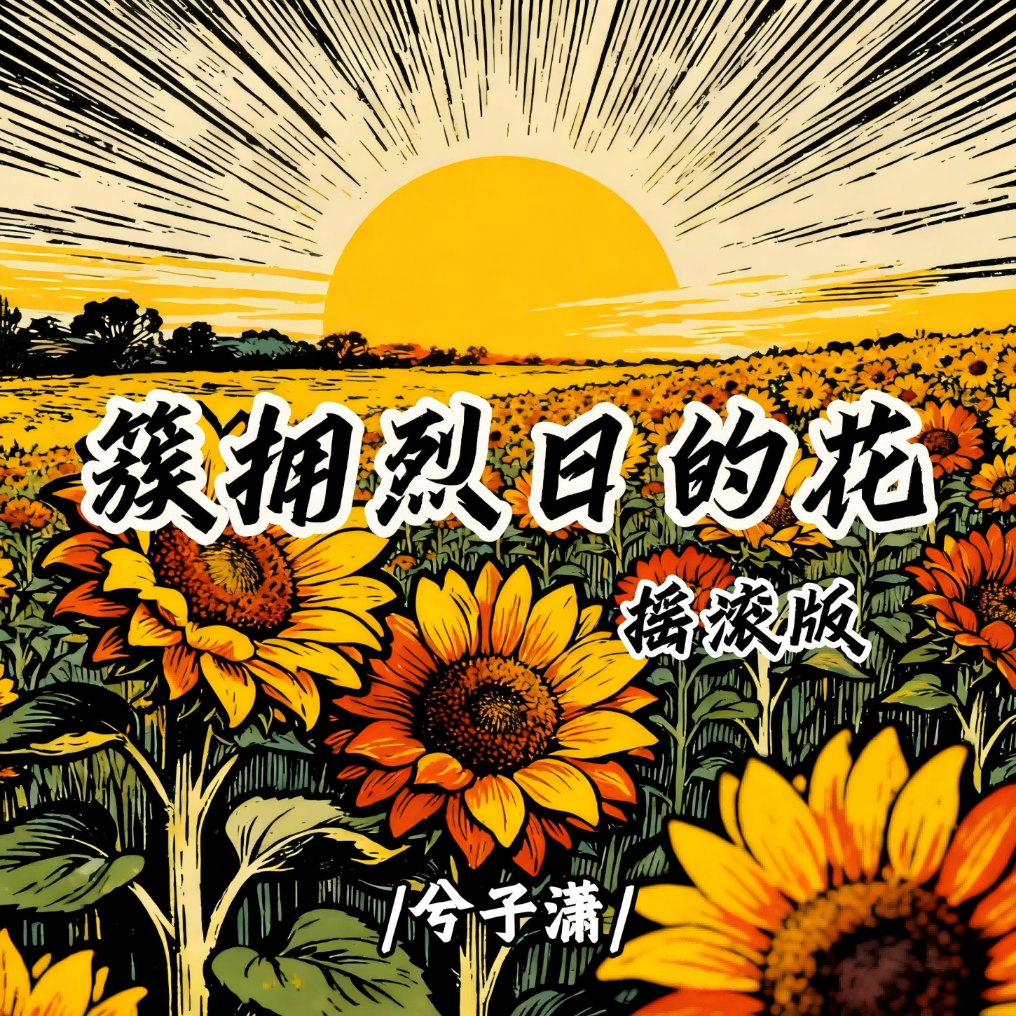 簇拥烈日的花(摇滚版)封面