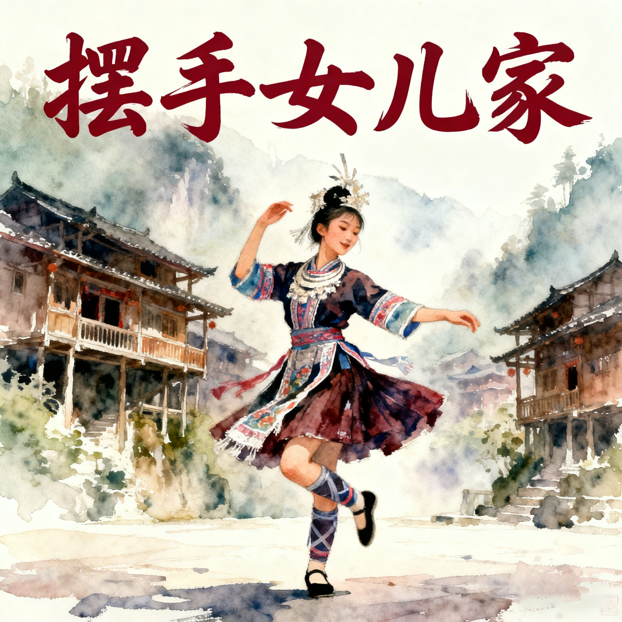 摆手女儿家(快乐阳光) - 刘洛希封面