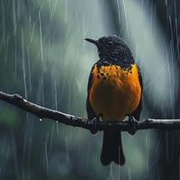 Gentle Binaural Relaxation: Nature Birds and Rain Ambience