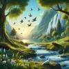 Zarek Atlas - Relaxing Landscape with Birds and Flowing Water in the Background 9