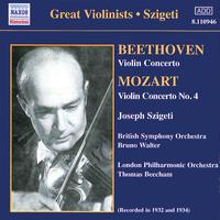 BEETHOVEN / MOZART: Violin Concertos (Szigeti) (1932, 1934)