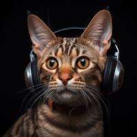 Cats' Binaural Peace: Relaxing Frequencies