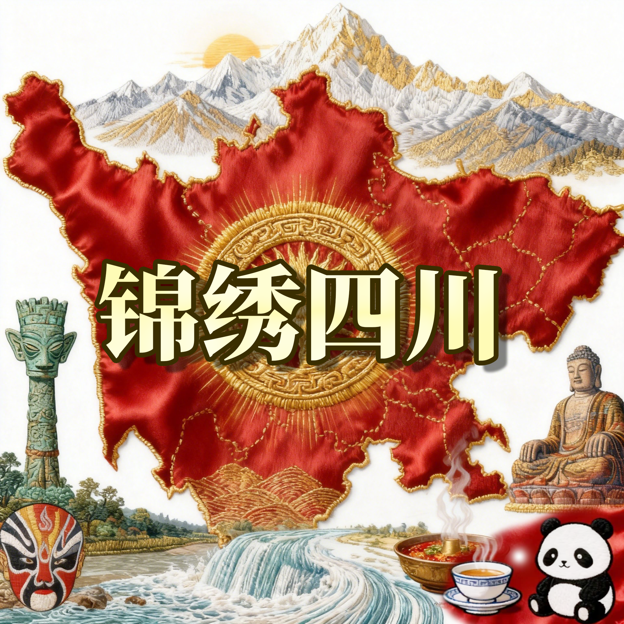 锦绣四川 伴奏 - 墨香静牍封面