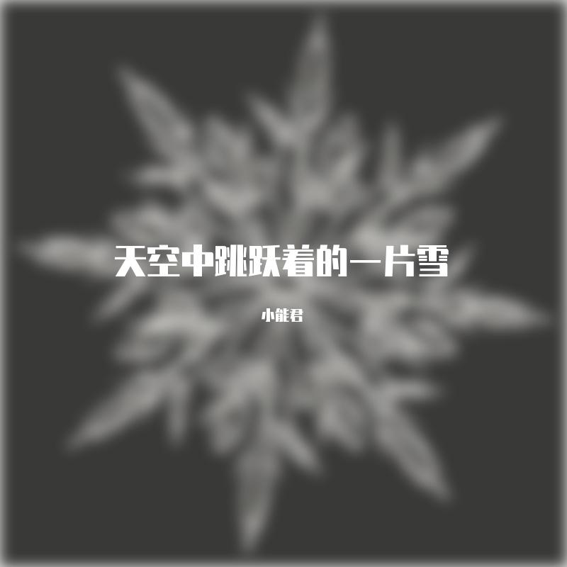 天空中跳跃着的一片雪