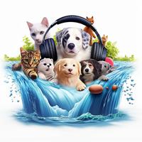 Stream Comfort: Peaceful Pets Harmony