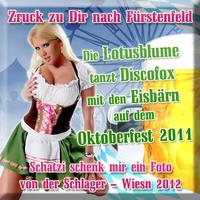 Zruck zu Dir nach Fürstenfeld - Die Lotusblume tanzt Discofox mit den Eisbärn auf dem Oktoberfest 2011