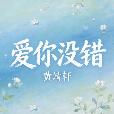 爱你没错(Cover 张信哲) - 黄靖轩封面