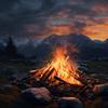 Native American Nature - Fire's Tranquil Melody in Calm