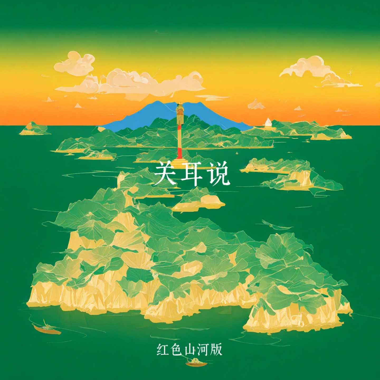 红色山河版 - 与风的夏天封面