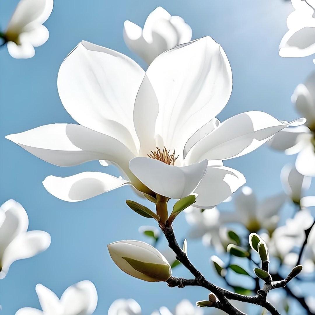 玉兰花开封面