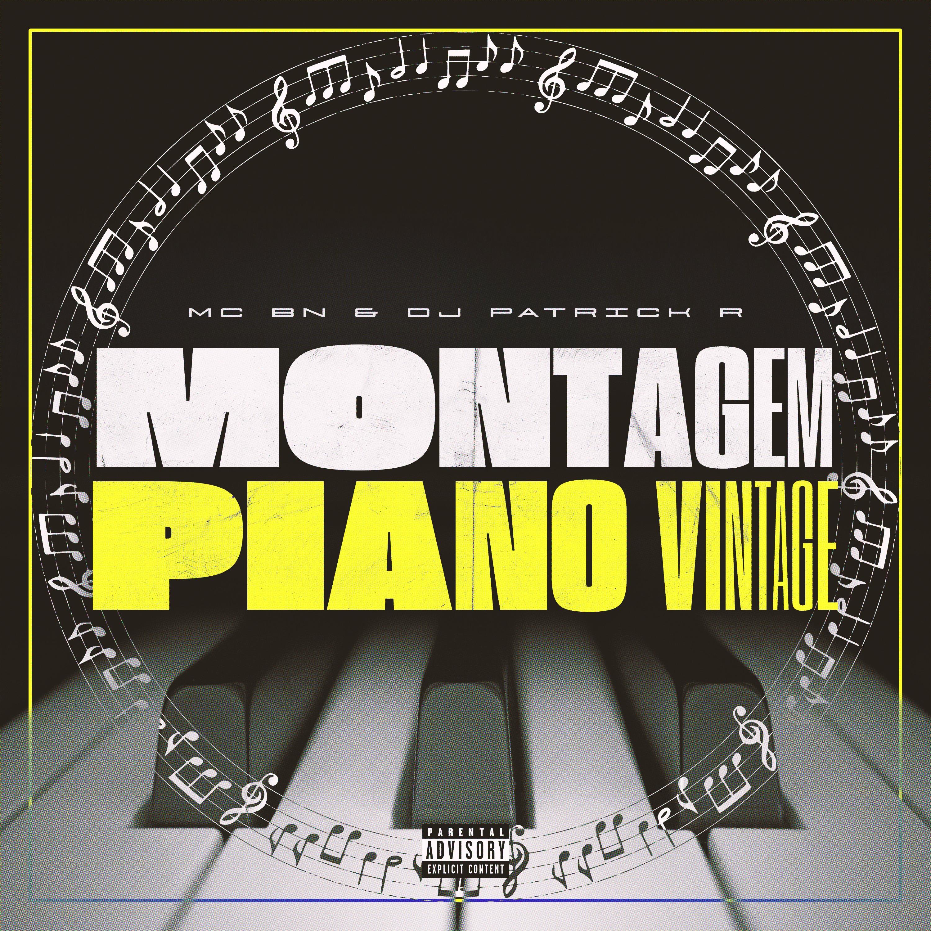 Montagem Piano Vintage