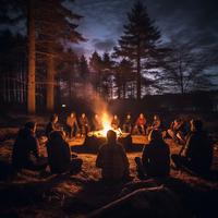 Tranquilidad Junto Al Fuego: Ambiente Pacífico Para La Relajación