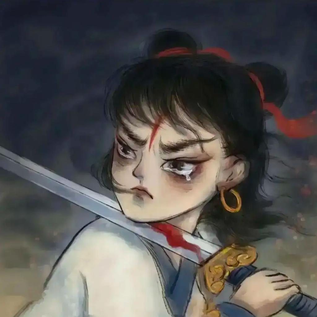 是看着她的照片不说话