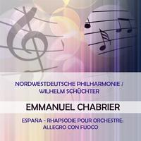 Nordwestdeutsche Philharmonie / Wilhelm Schüchter play: Emmanuel Chabrier: España - rhapsodie pour orchestre: Allegro con fuoco