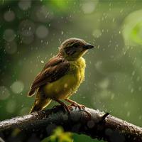 Deep Sleep with Binaural Rain Birds and Nature Sounds