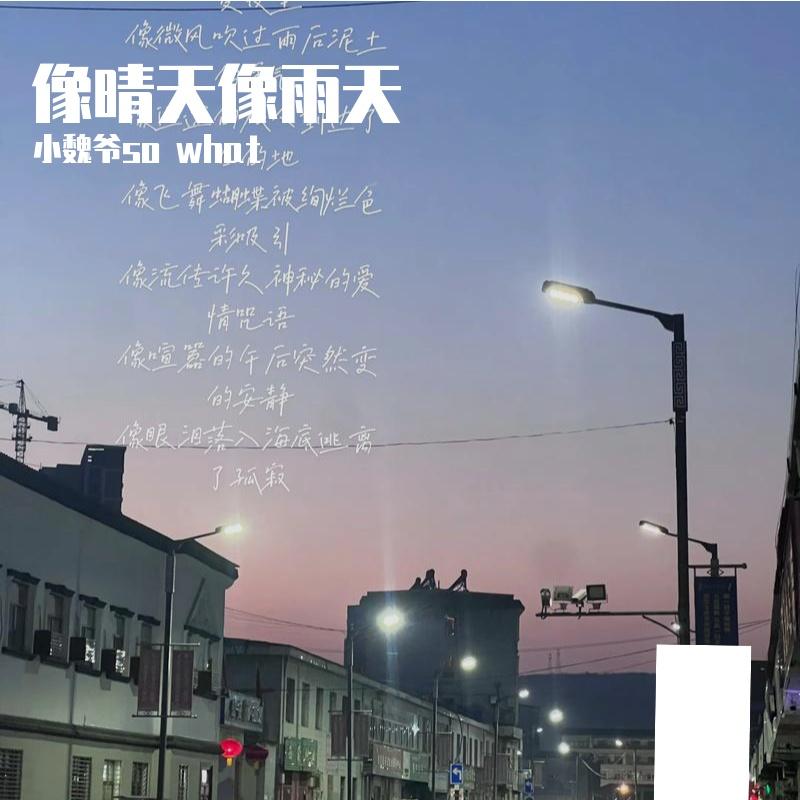 像晴天像雨天(女生版) - 小魏爷so what封面