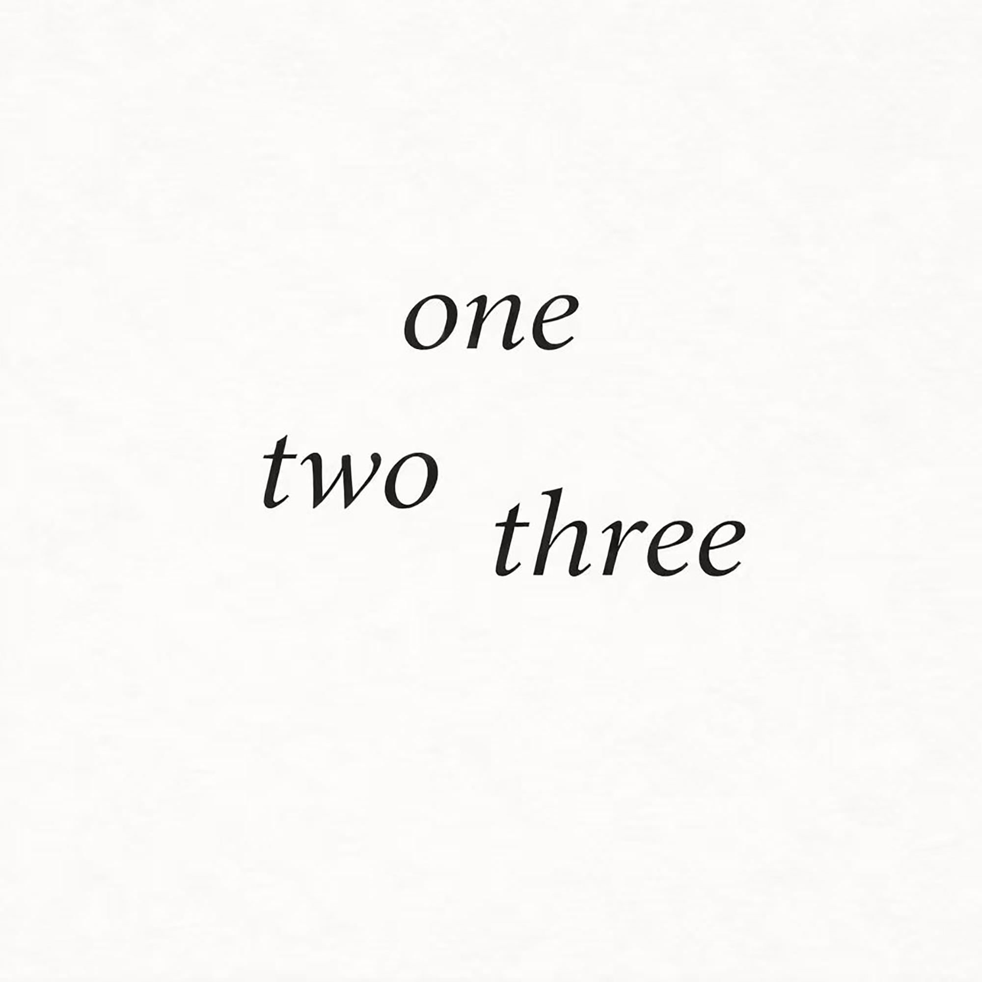 one two three