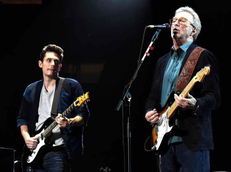 john mayer with eric clapton at crossroads