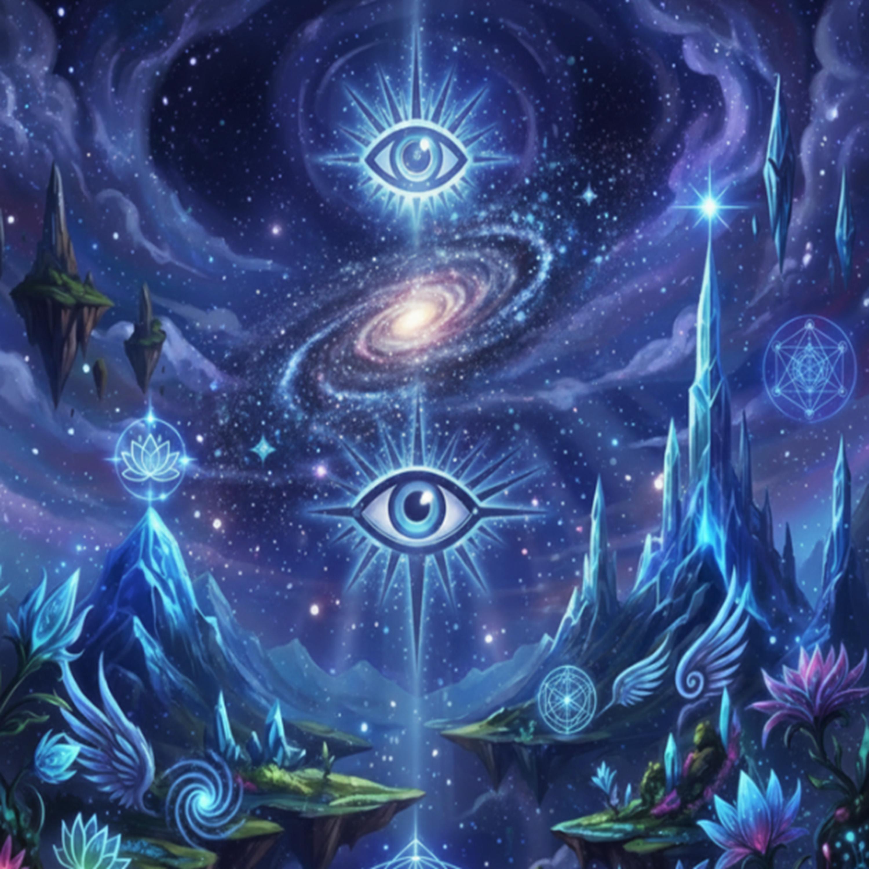 Horizont aus Lichtlinien