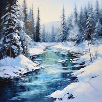 Relaxing Icy River Sounds for Mental Rejuvenation