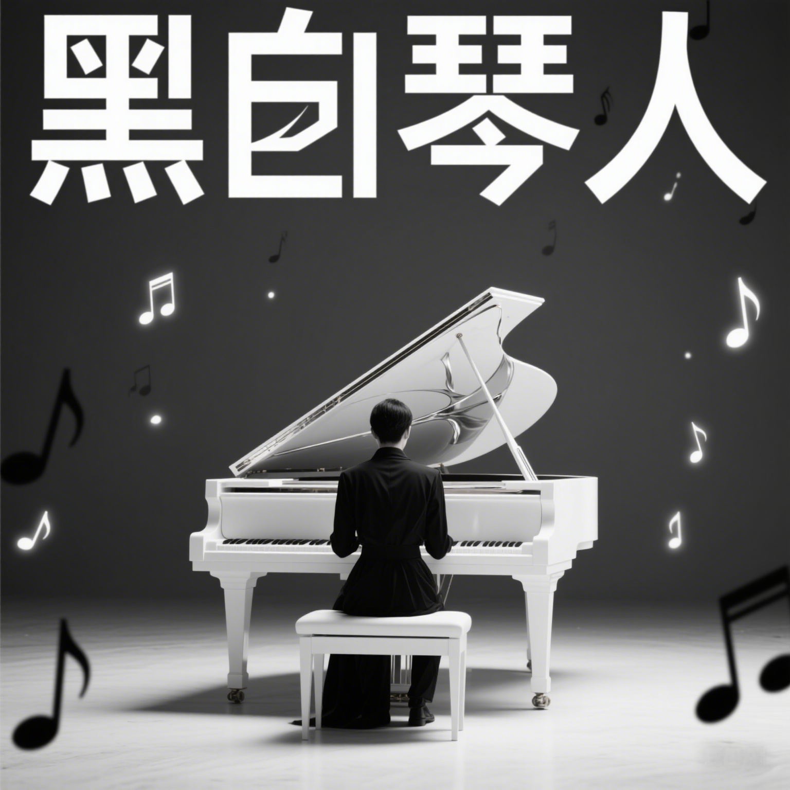黑白琴人 成品 伴奏封面