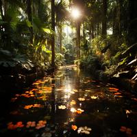 Corrientes Místicas: Serenidad En Cascada En La Meditación