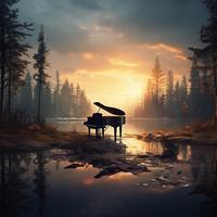 Piano Music: Romantic Sunset Echoes