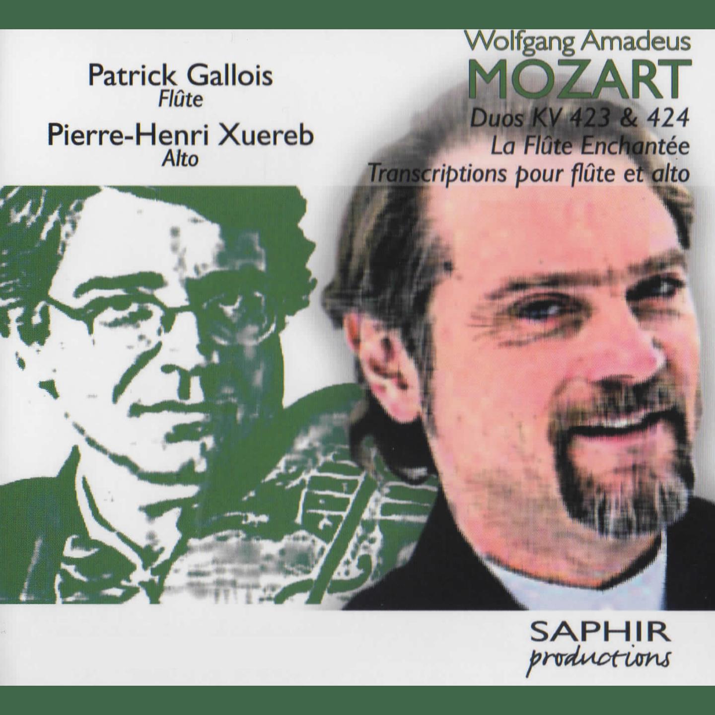 歌手:wolfgang amadeus mozart / patrick gallois, pierre henri