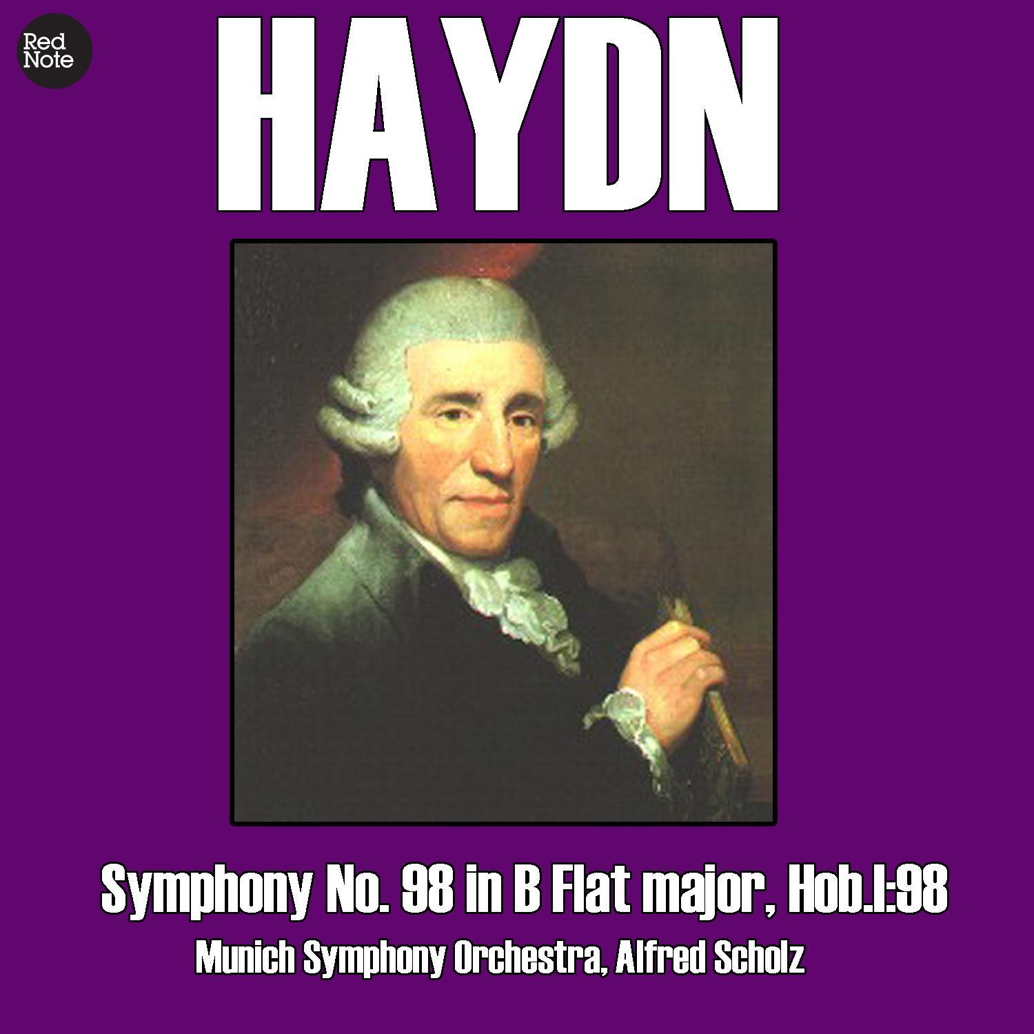 haydn: symphony no. 98 in b flat major, hob.i:98