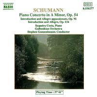 SCHUMANN, R.: Piano Concerto in A Minor / Introduction and Allegro appassionato (Costa, Gulbenkian Orchestra, Gunzenhauser)