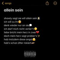 allein sein