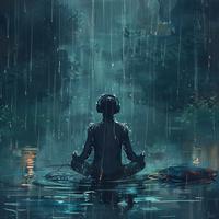 Meditation in Rain: Serene Drops