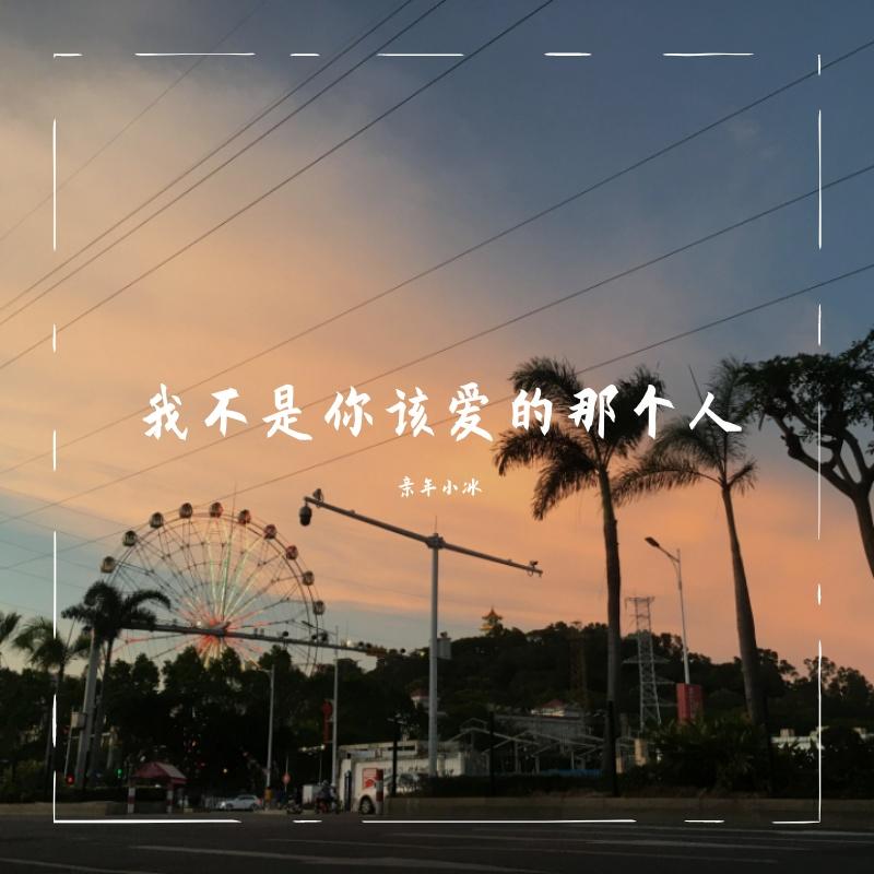我不是你该爱的那个人 - 郑博文封面