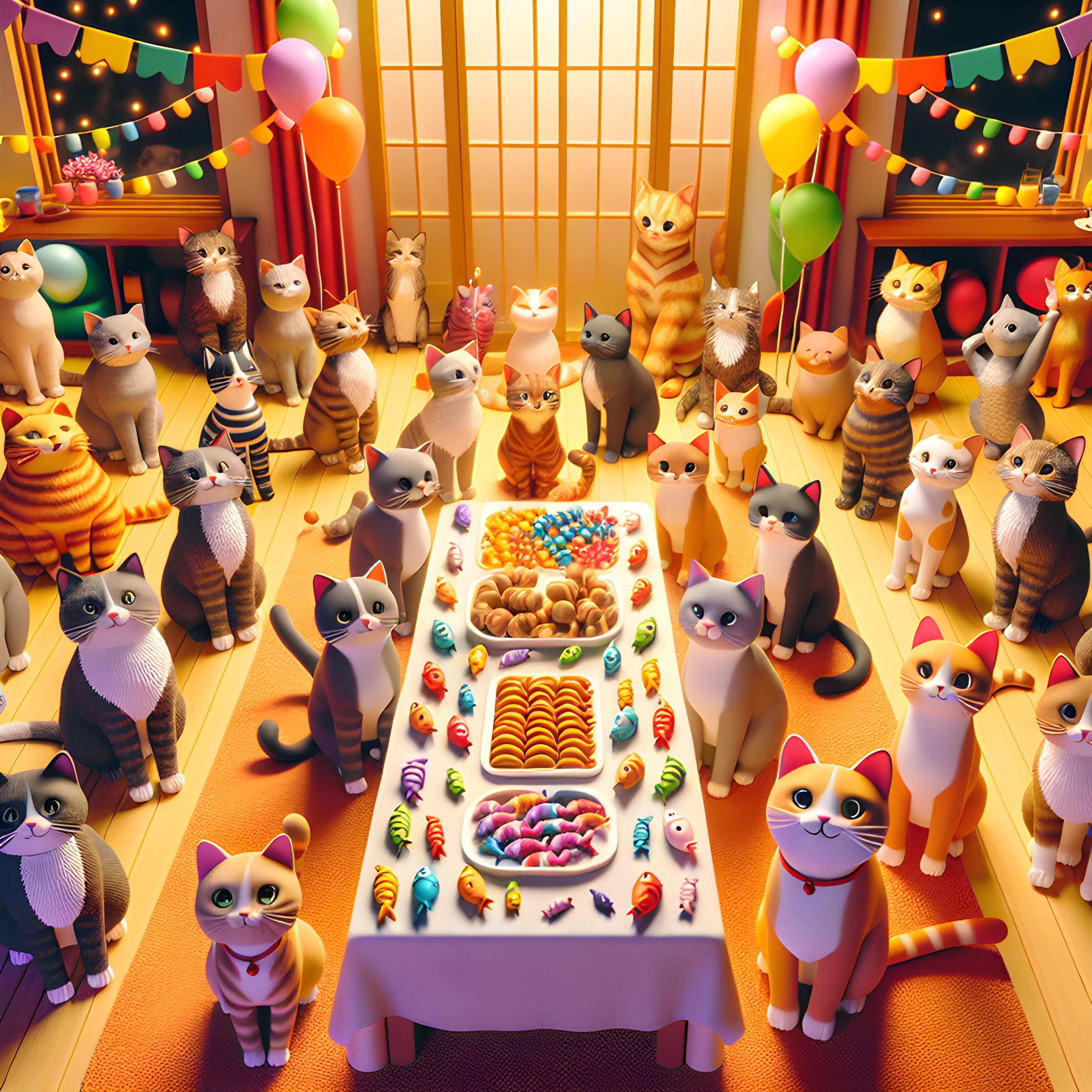 Ночная кошачья пати