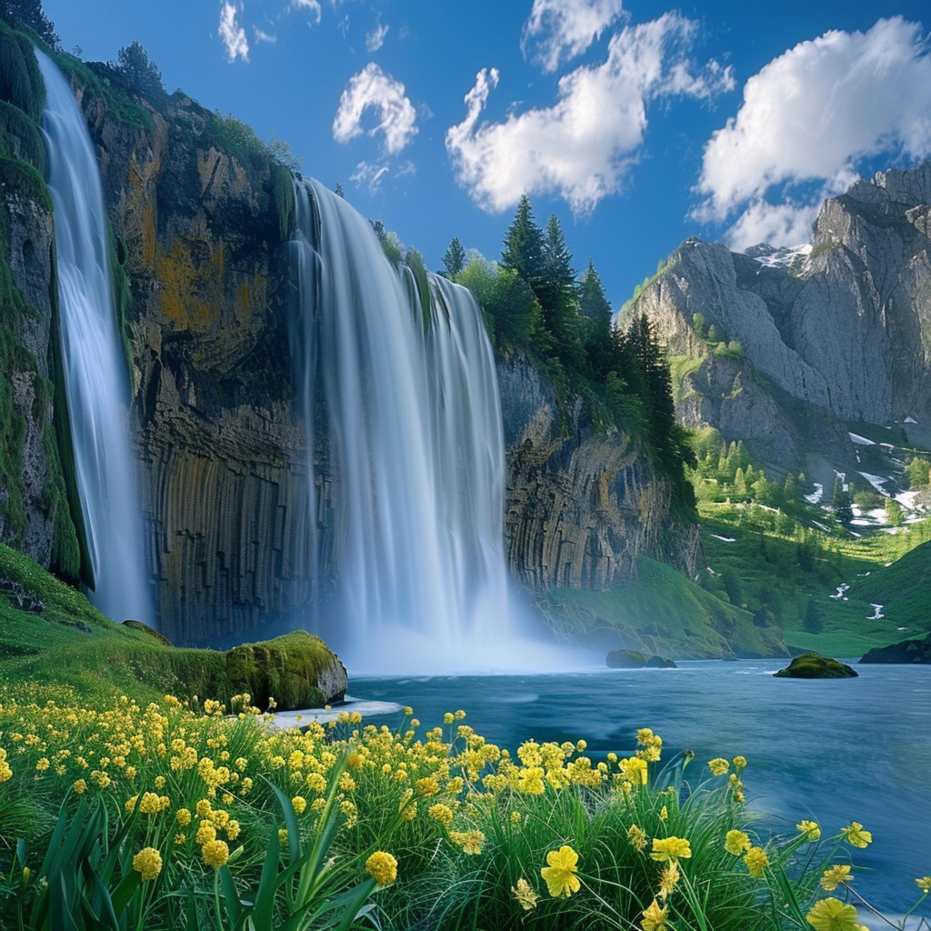 Sonidos Del Río En Flujo Enfocado