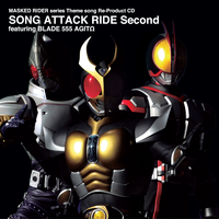 MASKED RIDER series Theme song Re-Product CD SONG ATTACK RIDE Second featuring BLADE 555 AGITΩ