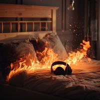 Nocturnal Flames: Fire Sleep Warmth