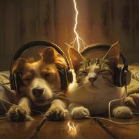 Pets in Thunder: Calming Melodies