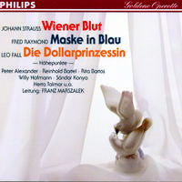 Wiener Blut - Maske in Blau - Die Dollarprinzessin