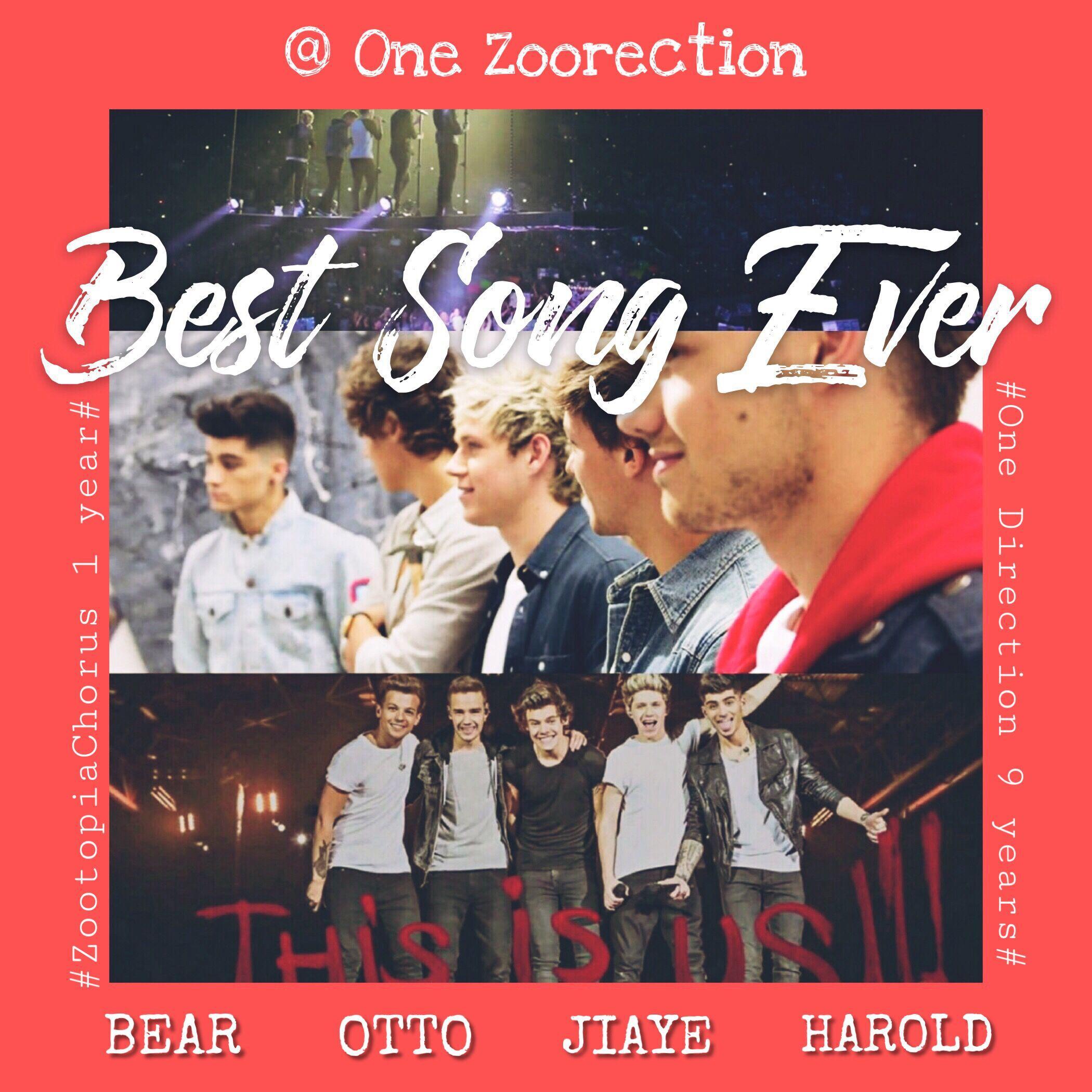 Best Song Ever (Zootopia Cover)(翻自 One Direction)