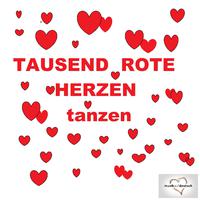 Tausend rote Herzen tanzen