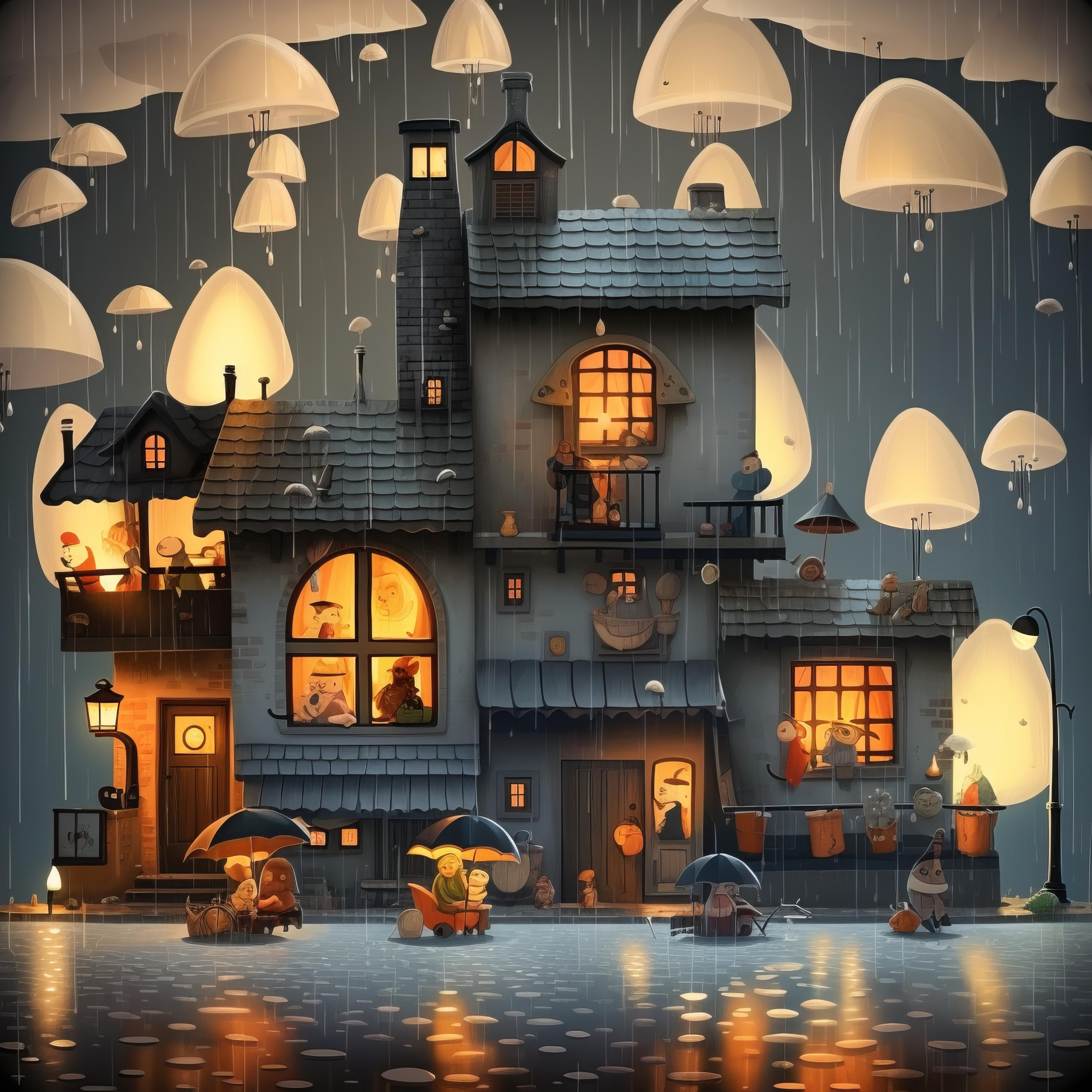 Showered in Syllables Relaxing Rain Sounds/The Nature Soundscapes/The