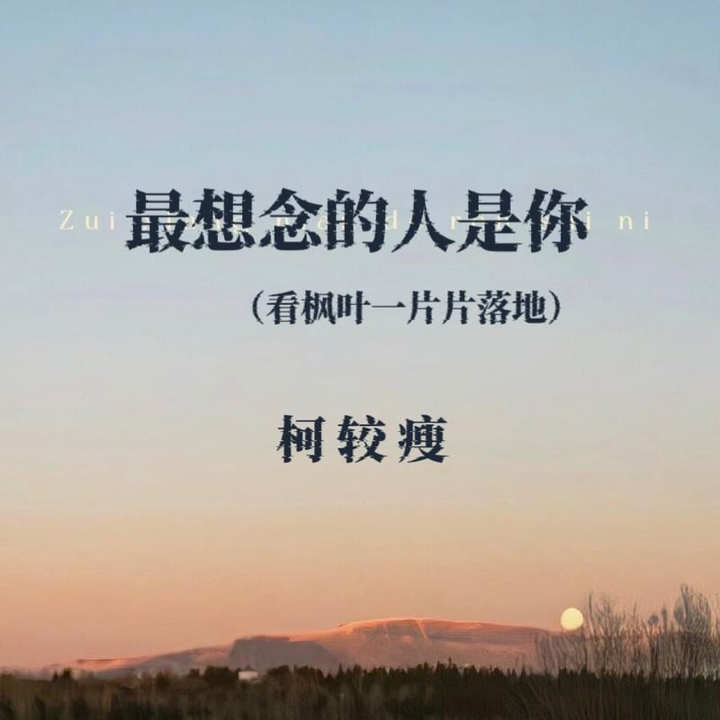 最想念的人是你 (看枫叶一片片落地)封面