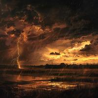 Binaural Rain and Thunder Calm Soundscapes