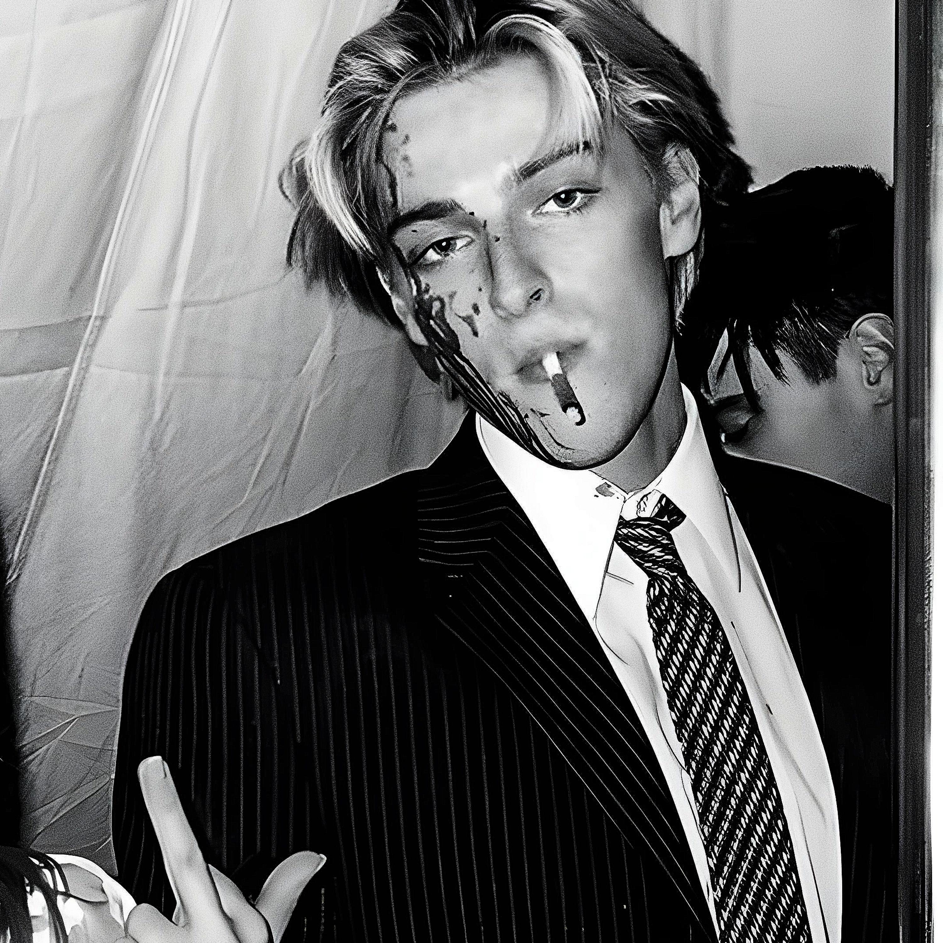 starring at the wall